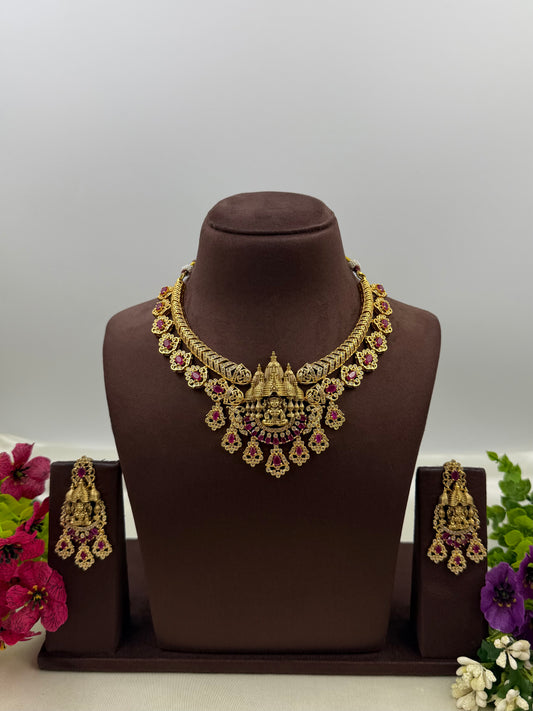 Pallavi South Temple Necklace Set