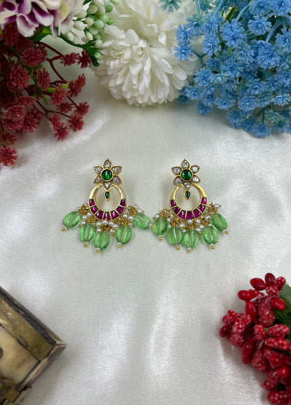 Tara Jadau Pachi Kundan Earring