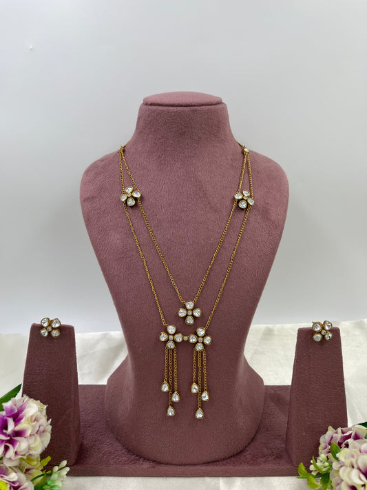 Star Droplets Chain Necklace