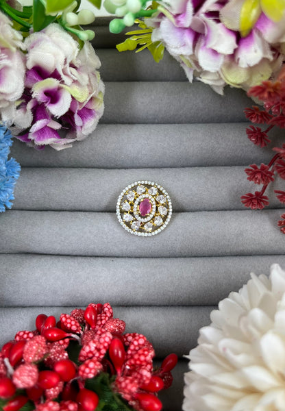 Sura Dual Tone Ad Ring