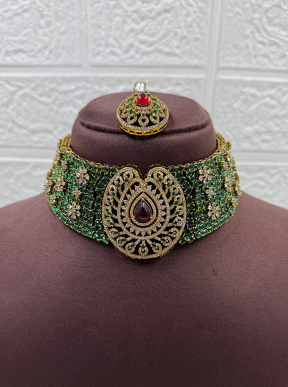 Alisha Victorian Premium Choker Set