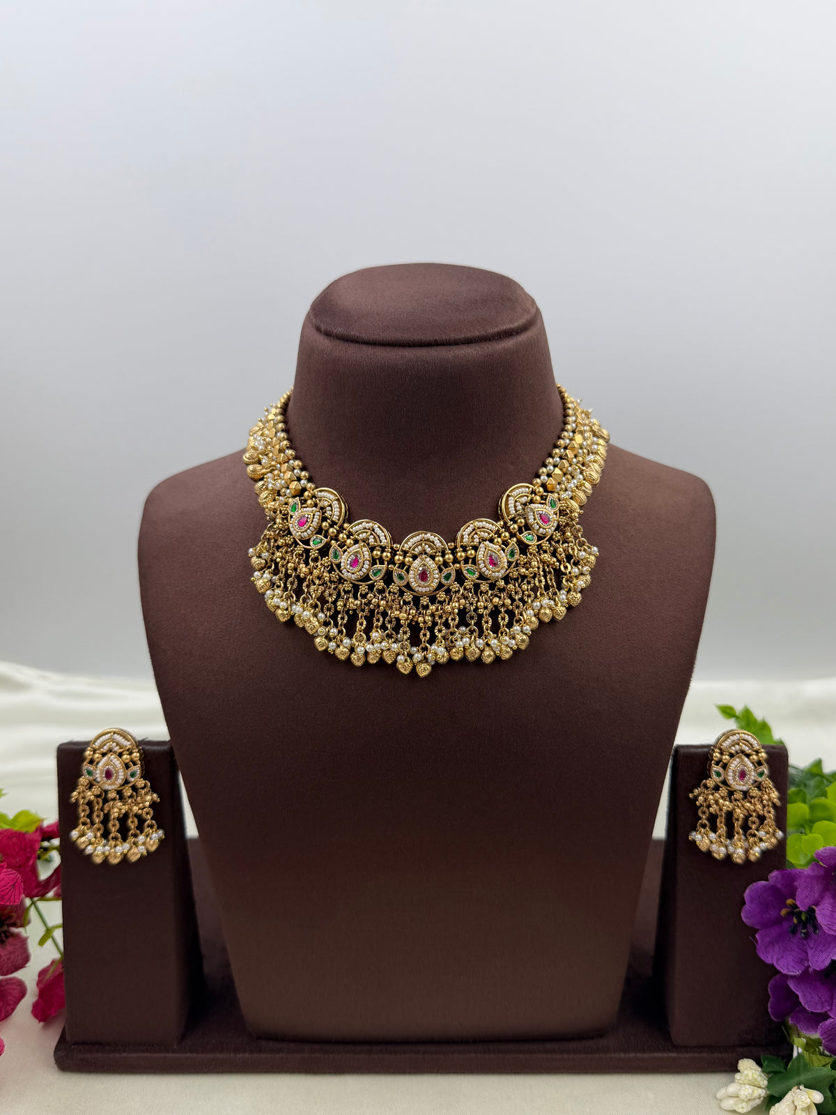 Sarika Premium Chorski Necklace Set