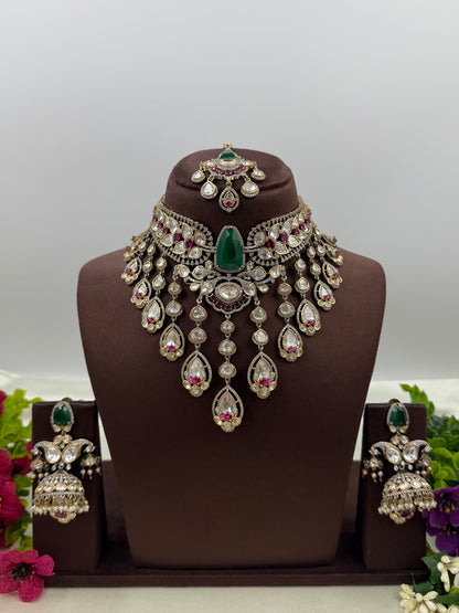 Anushka Premium Victorian Choker Necklace Set
