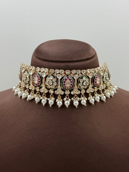 Nihira Moissanite Choker Set