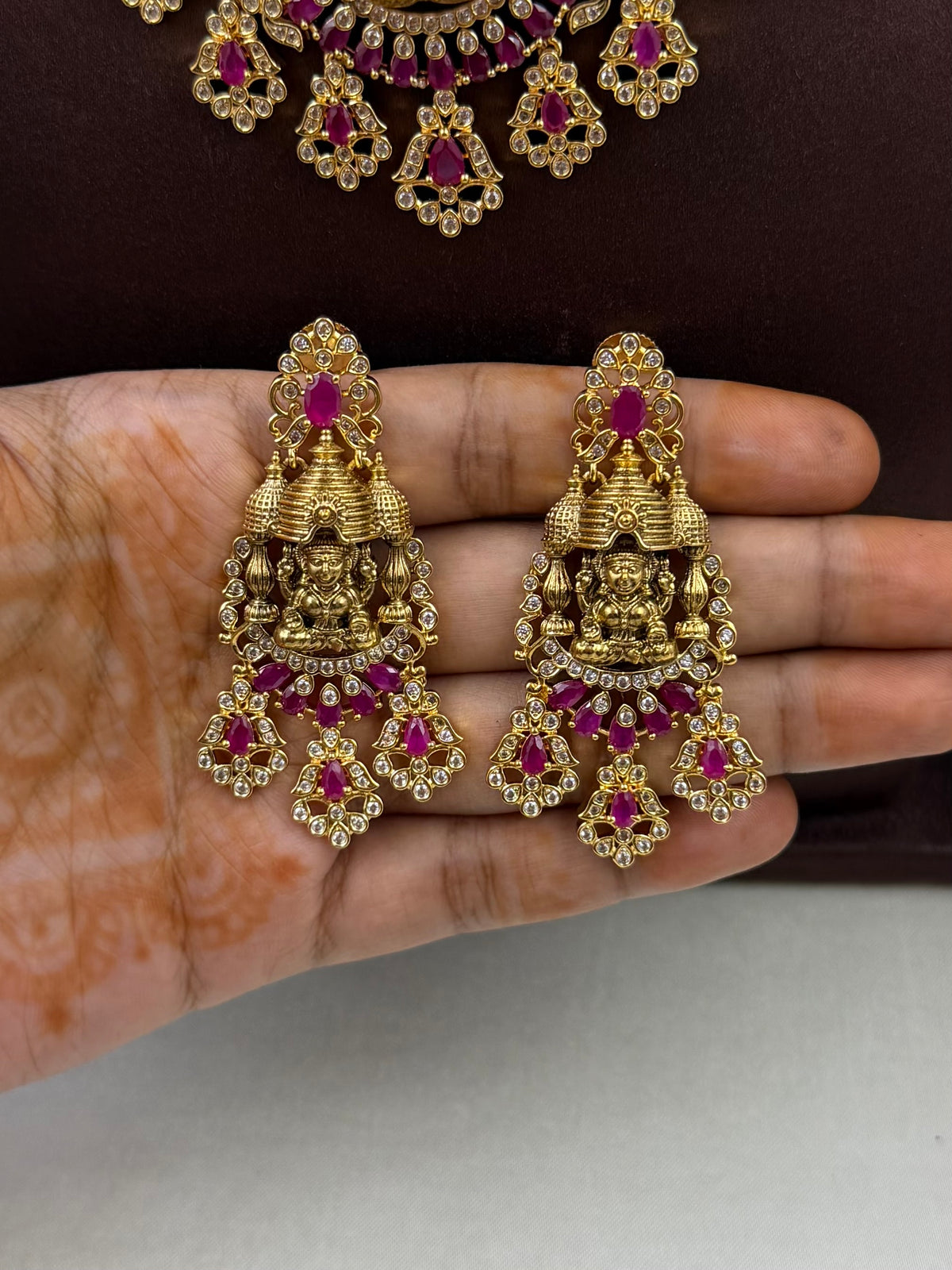 Pallavi South Temple Necklace Set