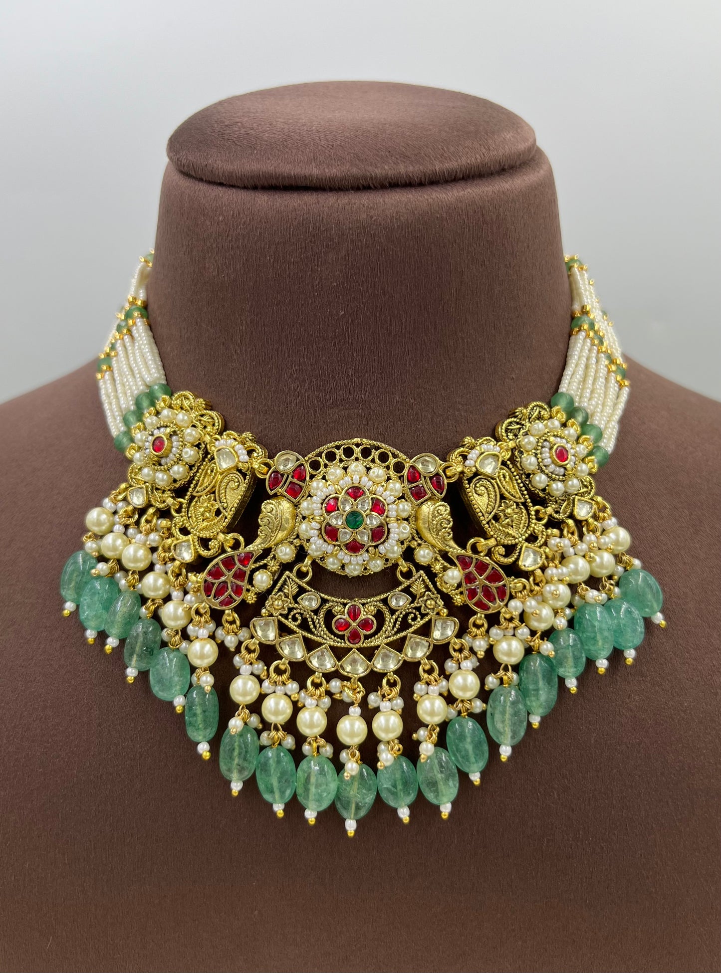 Anu Pachi Kundan Necklace