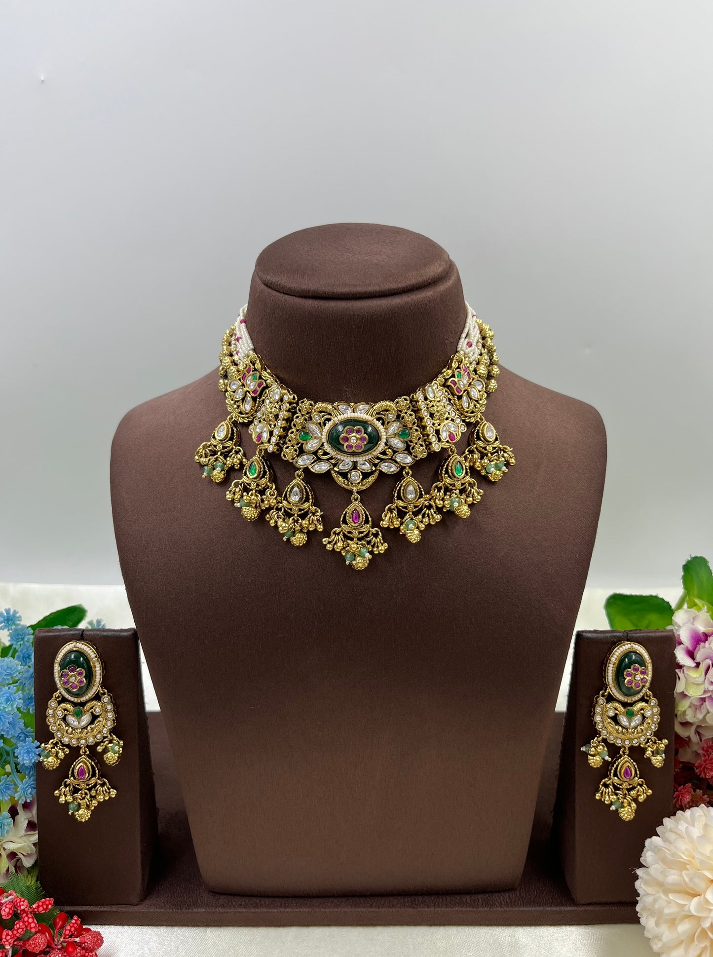Aalia Heritage Antique Gold Necklace