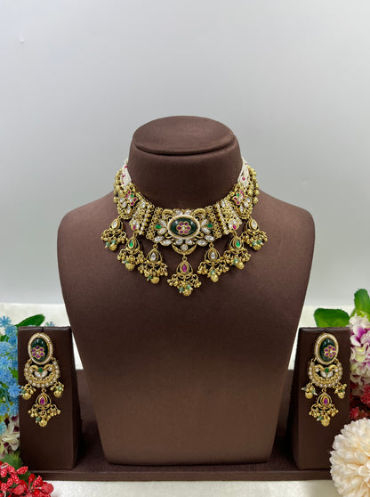 Aalia Heritage Antique Gold Necklace