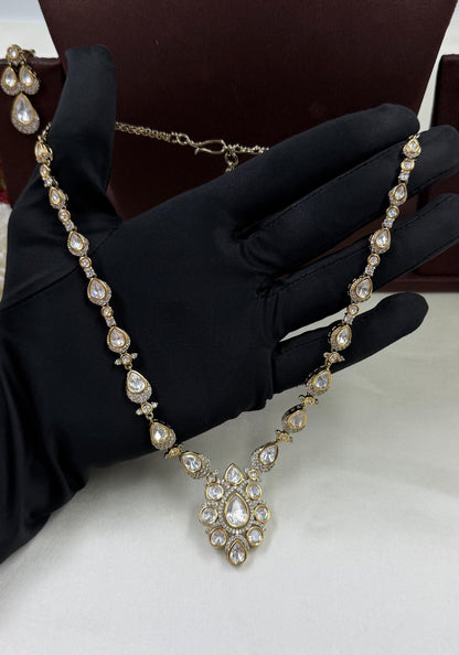 Chitra Victorian Moissanite Delicate Necklace