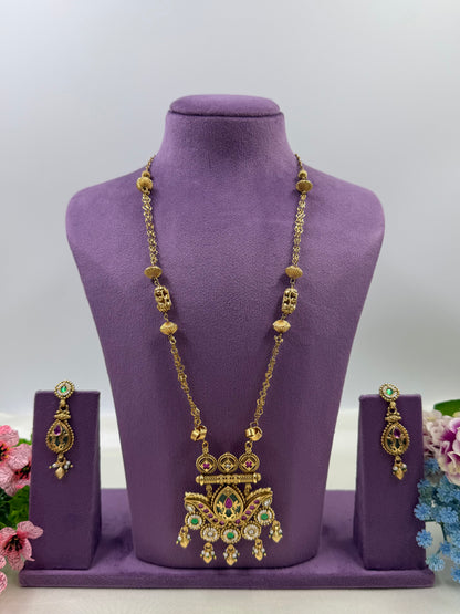Viha Traditional Long Necklace Set