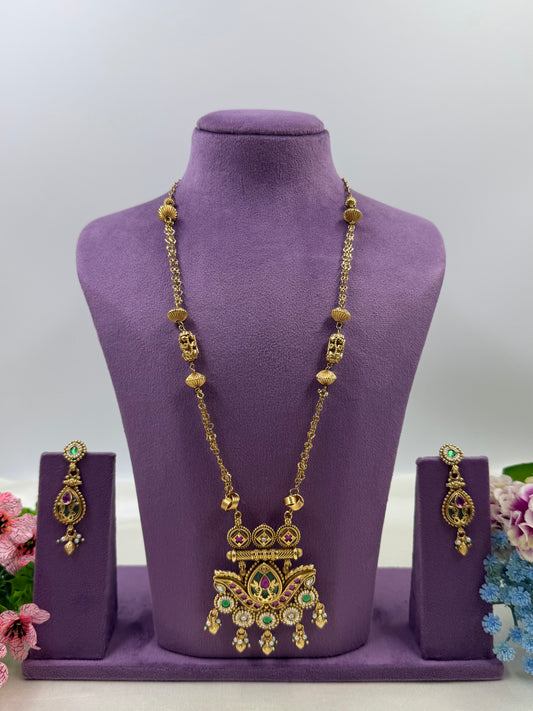 Viha Traditional Long Necklace Set