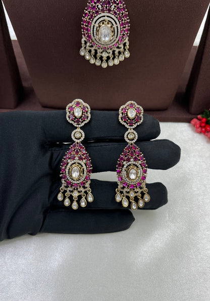 Vinita Victorian Moissanite Necklace