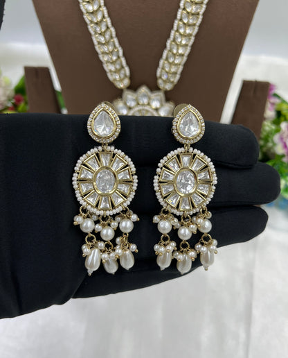 Meenakshi Premium Moissanite Kundan Necklace