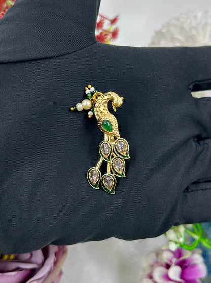 Prapti Peacock Design Nose Ring