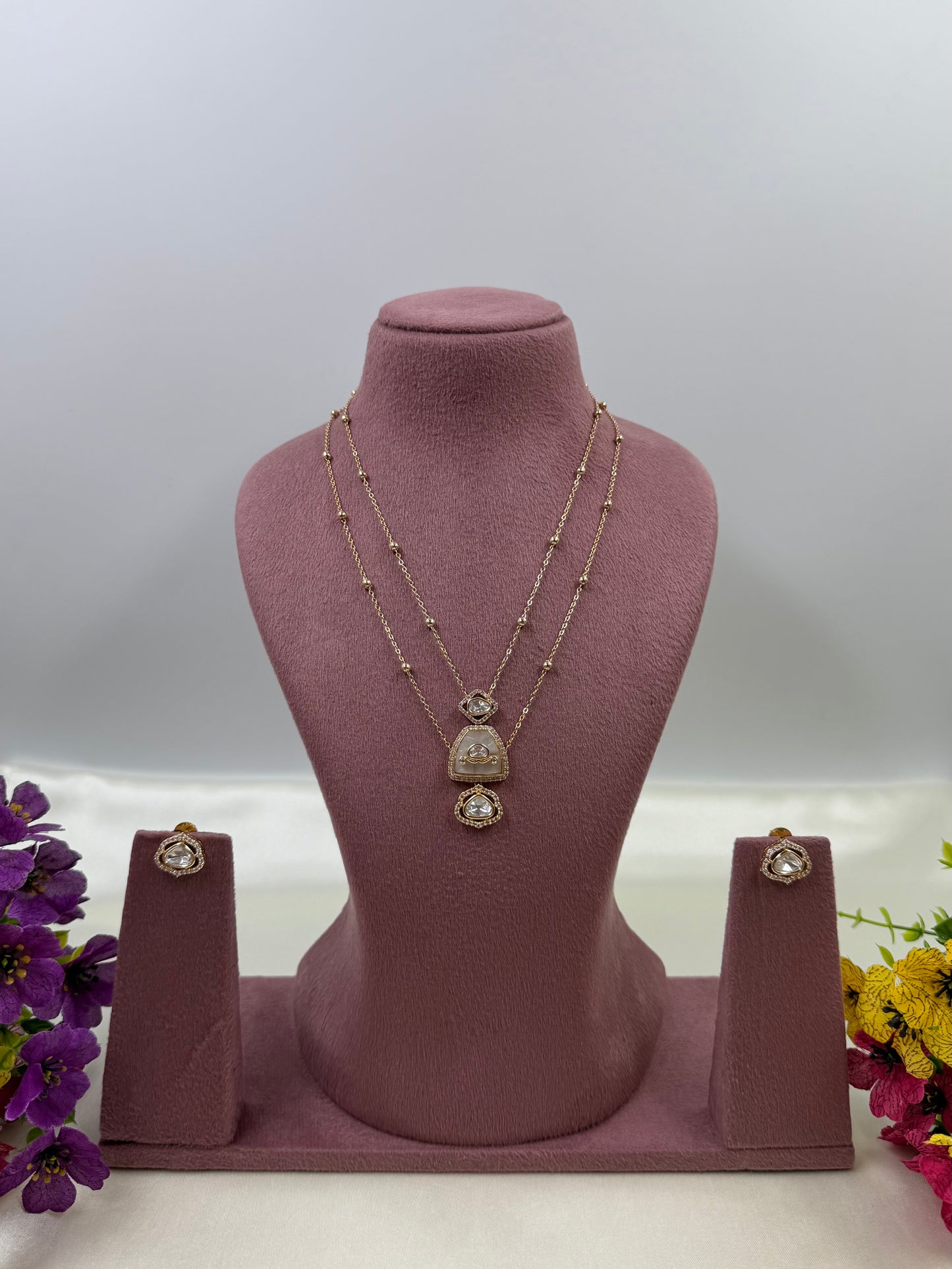 Mamta Moissanite Chain Pendant
