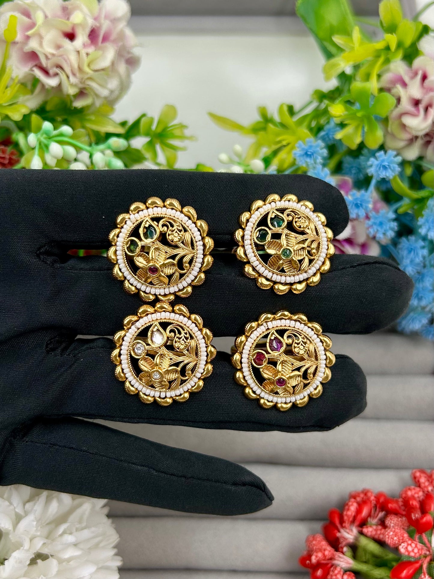 Heena Heritage Finger Ring (Adjustable)