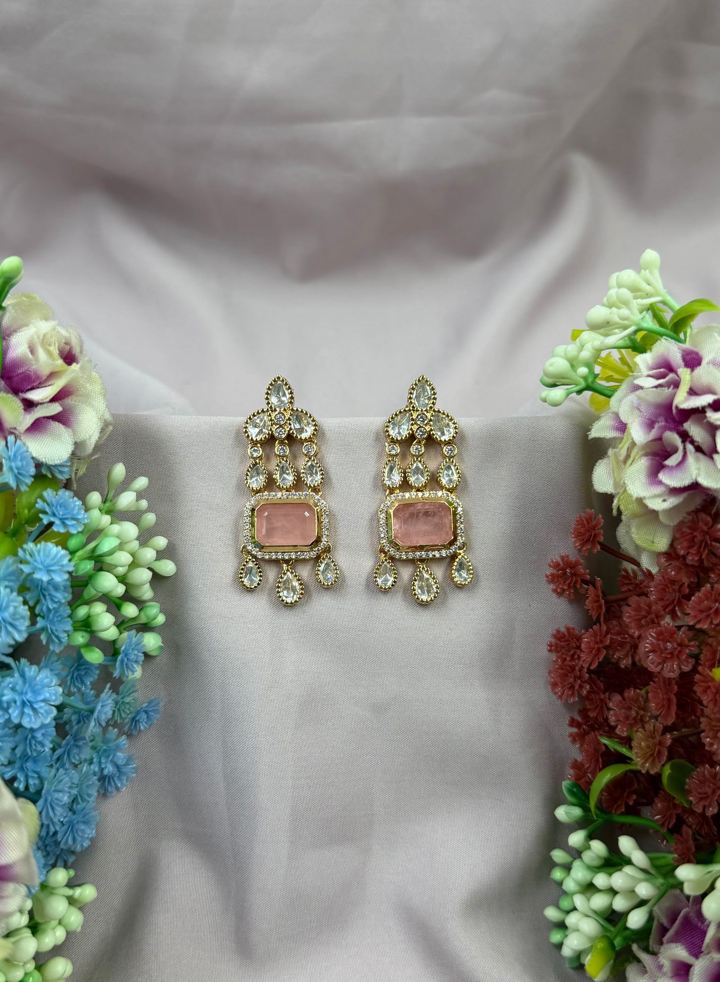 Radha Moissanite Earring