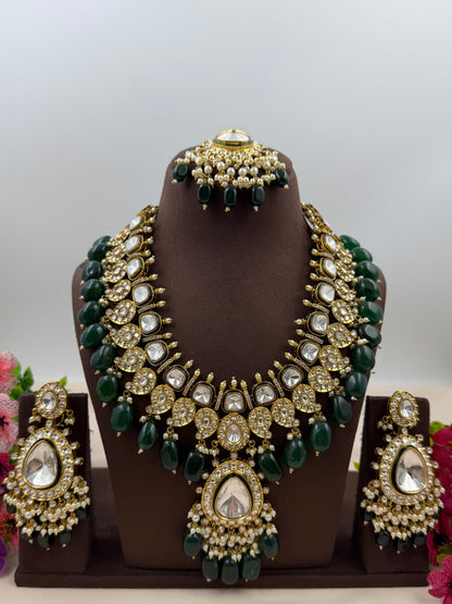 Kumudini Polki Kundan Necklace Set