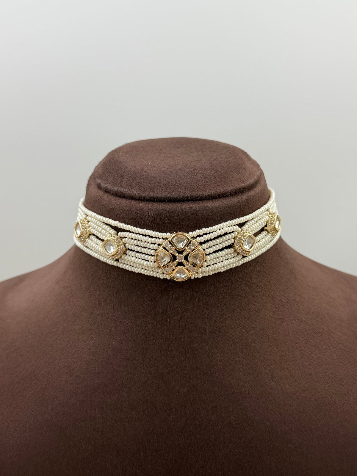 Ananya Moissanite Choker Necklace Set