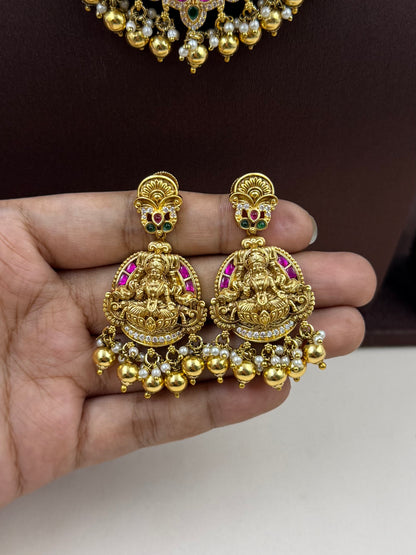 Ishani South Temple Necklace Set