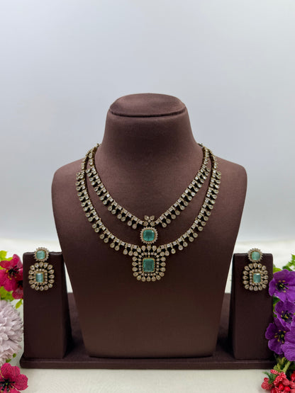 Anushka Victorian Premium Double Layer Necklace