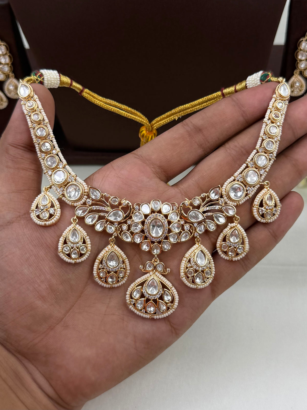 Chandra Moissanite Necklace Set