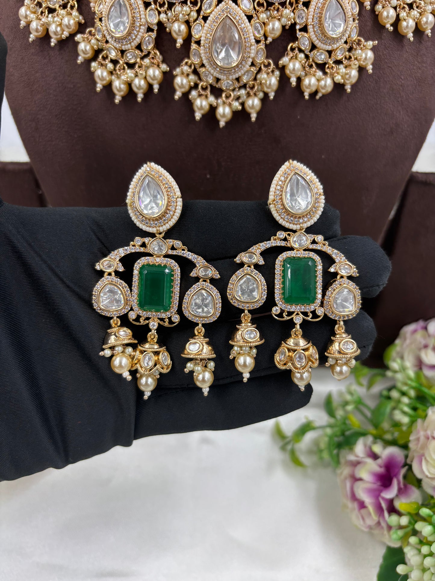 Mughal Meher Moissanite Kundan Necklace