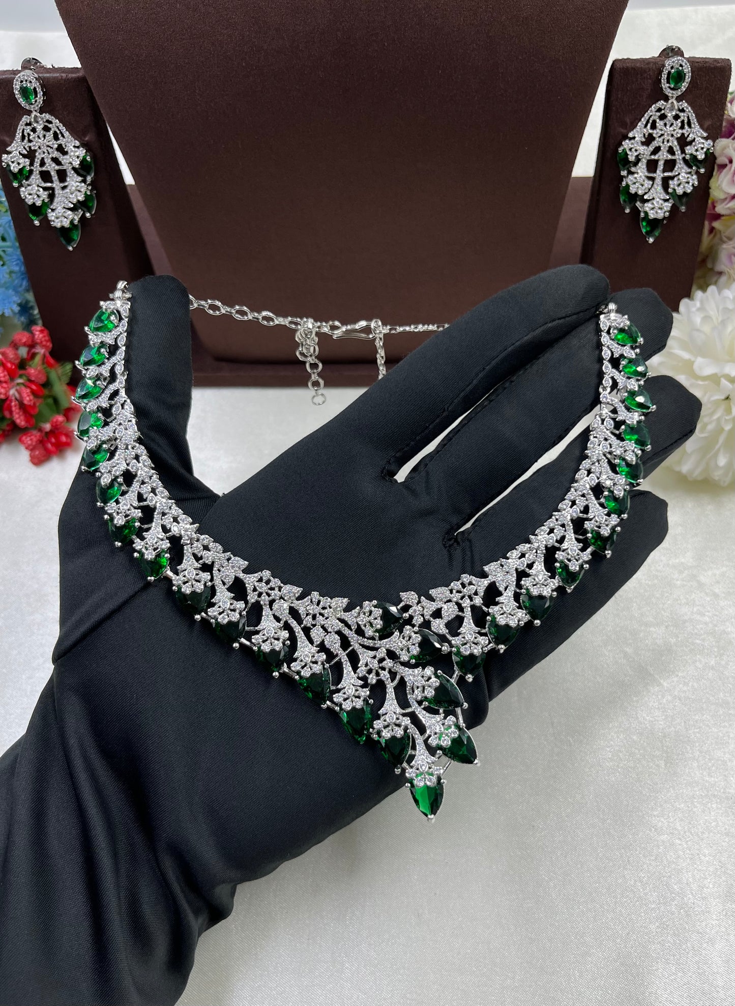 Shreya Premium American Diamond Necklace