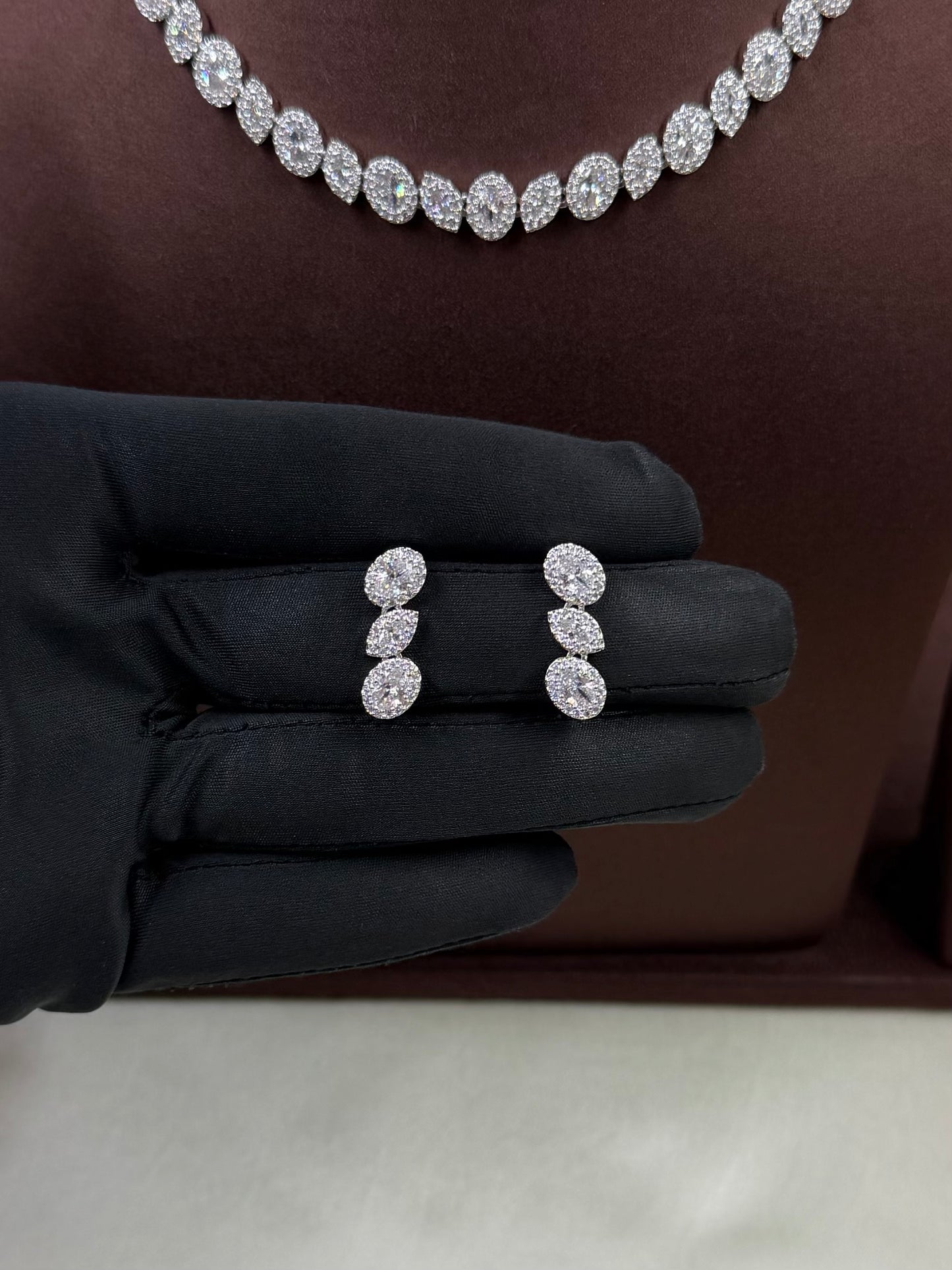 Alyssa American Diamond Delicate Necklace