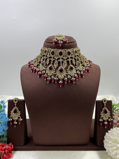Rashmika Victorian Choker Necklace Set
