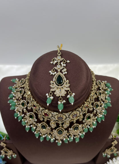 Rashmika Victorian Choker Necklace Set