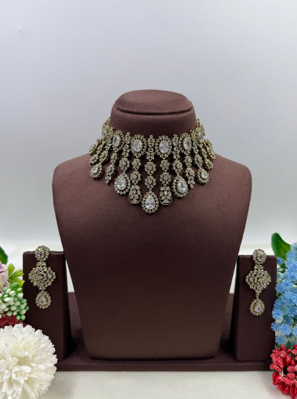 Tina Victorian Choker Necklace Set