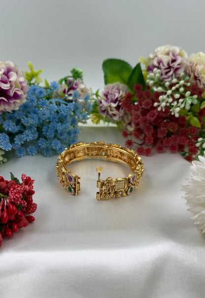 Yashasvi Heritage Chorski Temple Bangles (Openable)