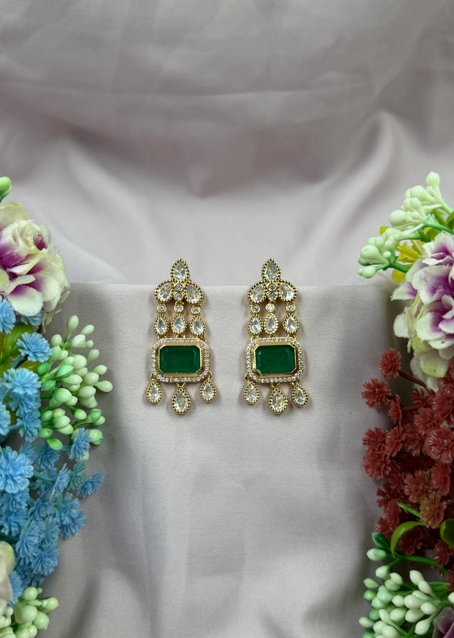 Radha Moissanite Earring