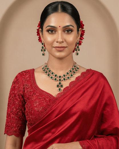 Ashita Victorian Double Layering Necklace