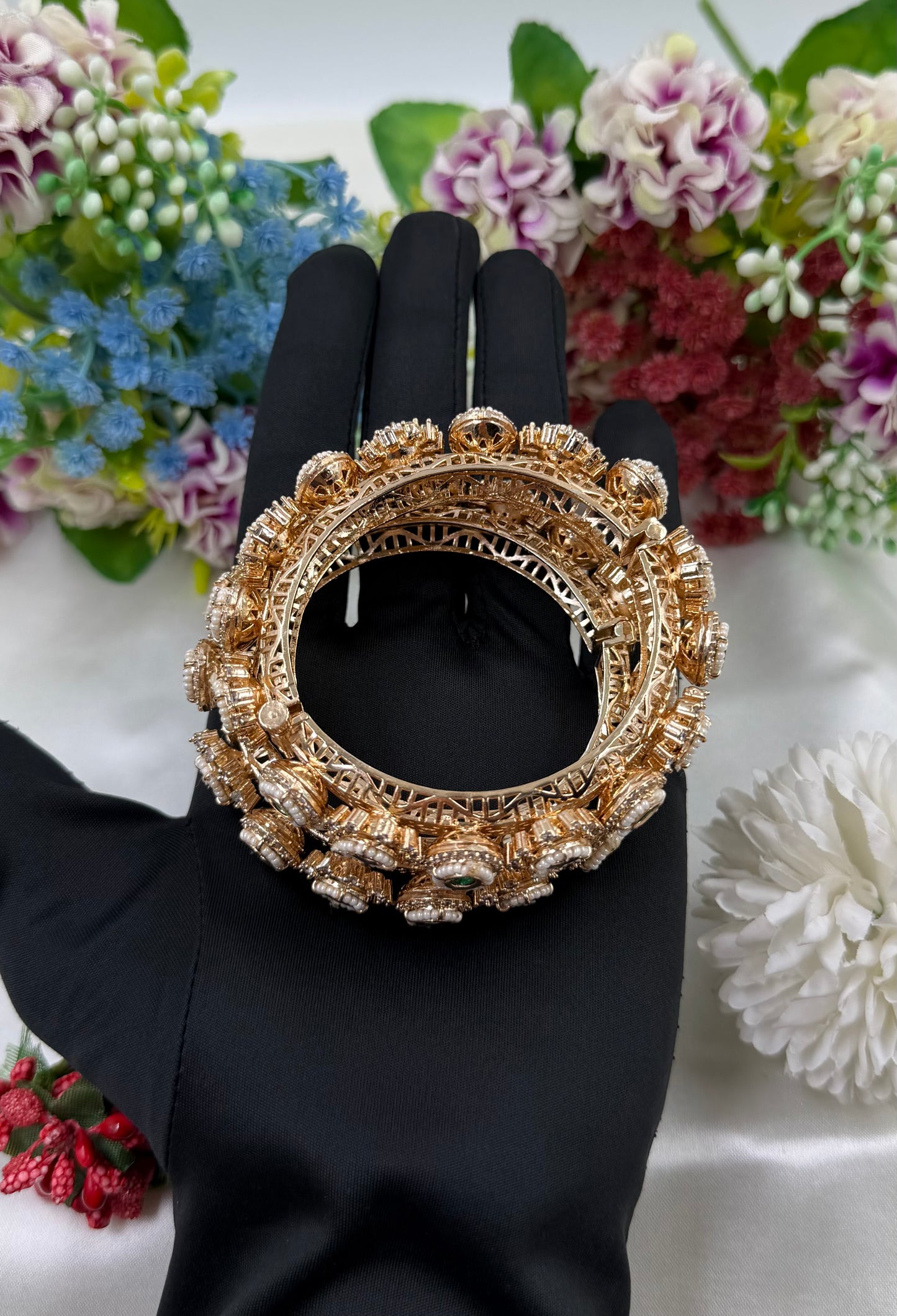 Arohi Moissanite Bangles (Openable)