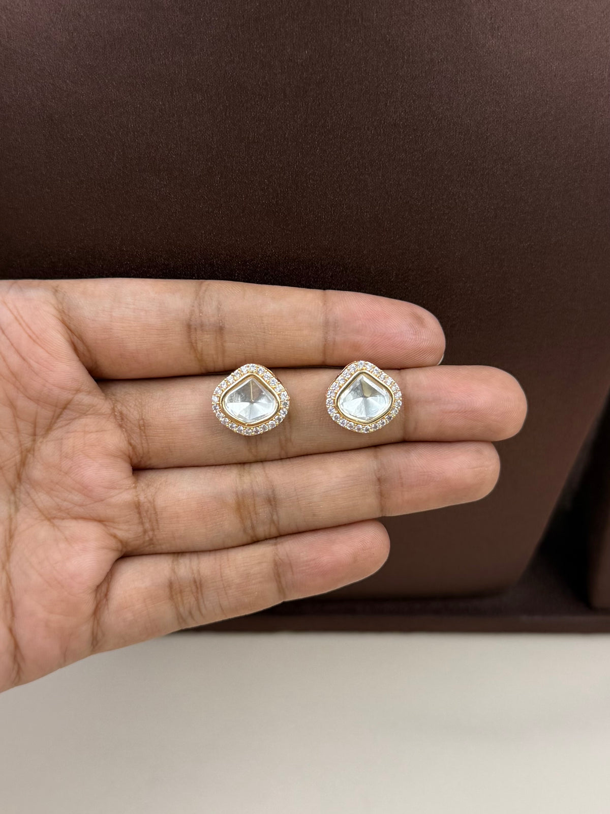Reshma Moissanite Delicate Choker Necklace Set