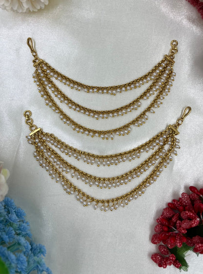 Trisha Pearl Ear Chain