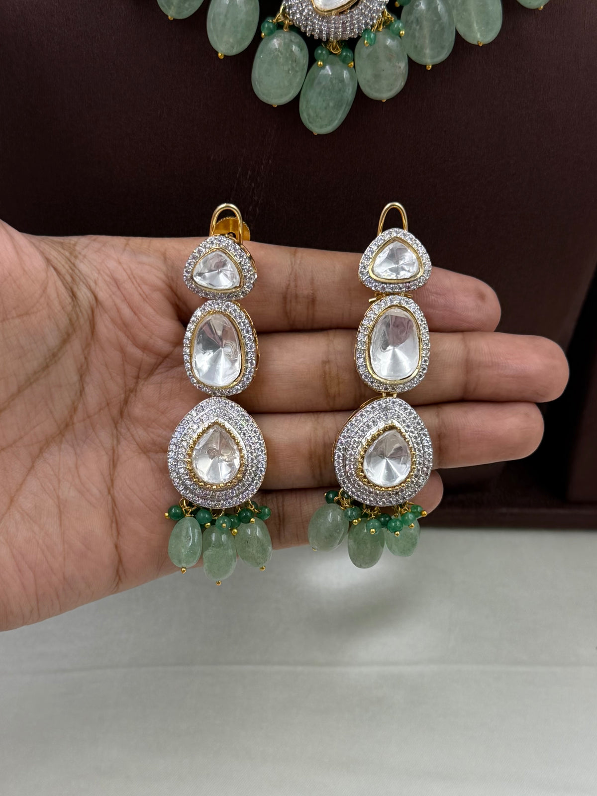 Kamya Moissanite Choker Necklace Set