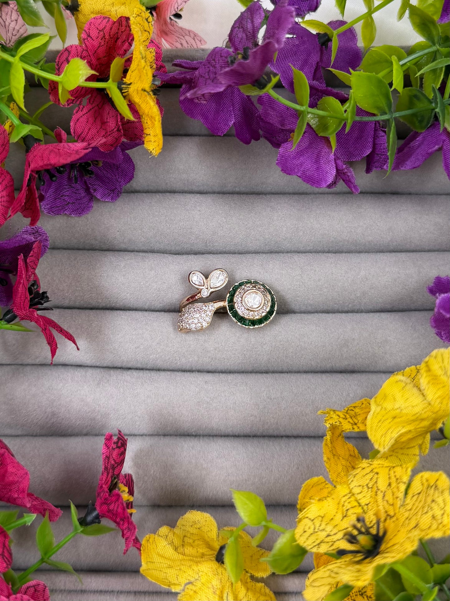 Zoya Moissanite Ring (Adjustable)