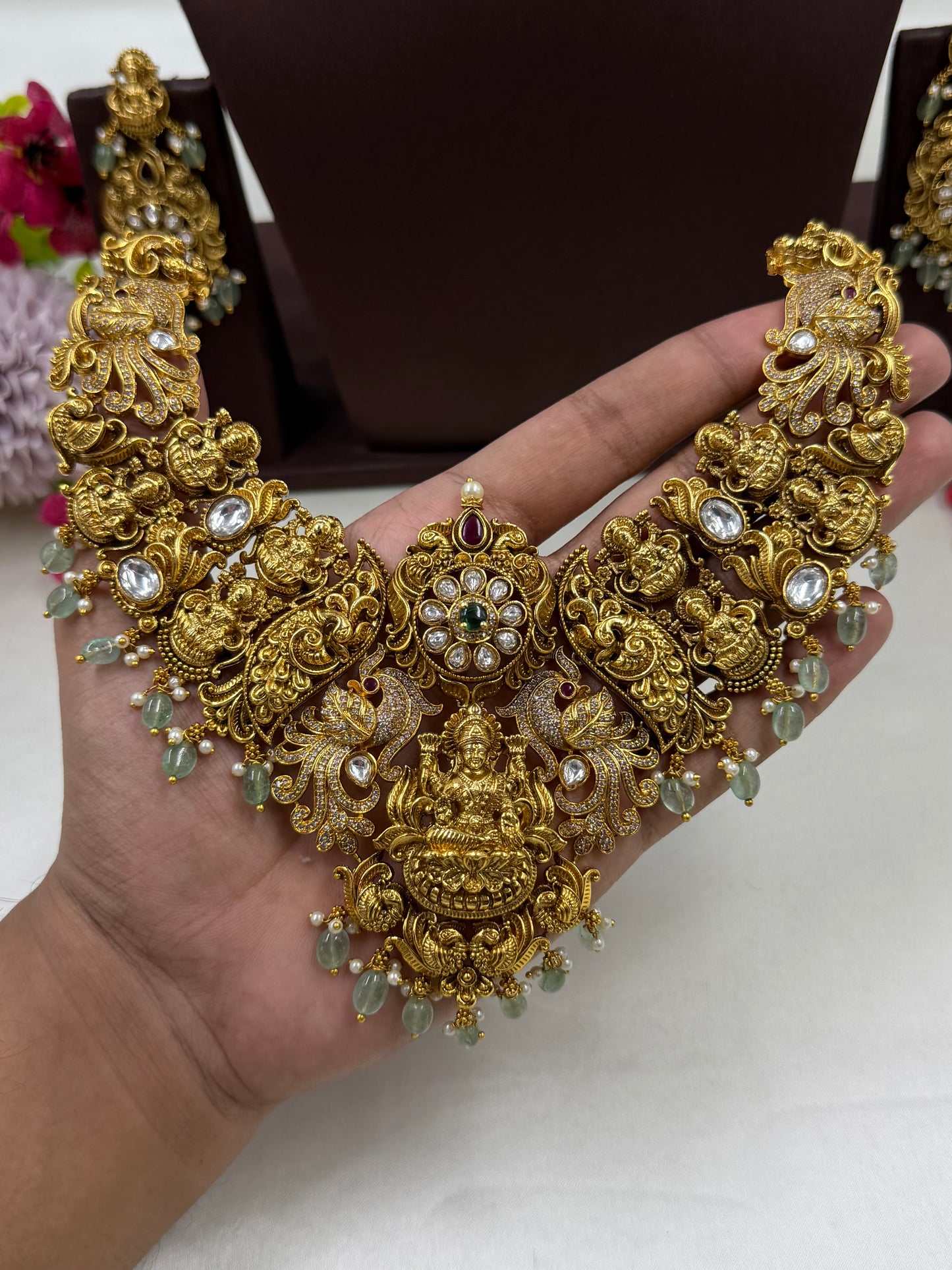 Trupti Premium South Indian Temple Necklace Set