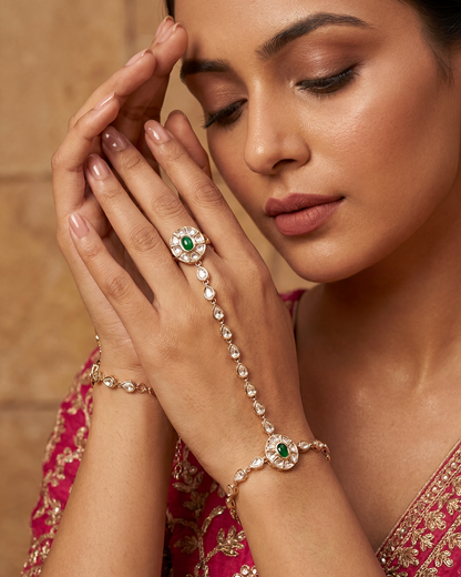 Bhavya Moissanite Hath Panja (One Pis)
