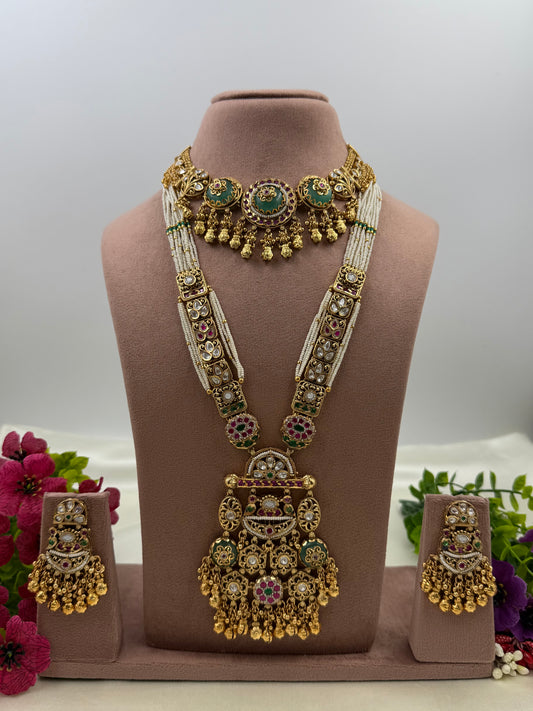 Lata Heritage Chorski Combo Necklace Set