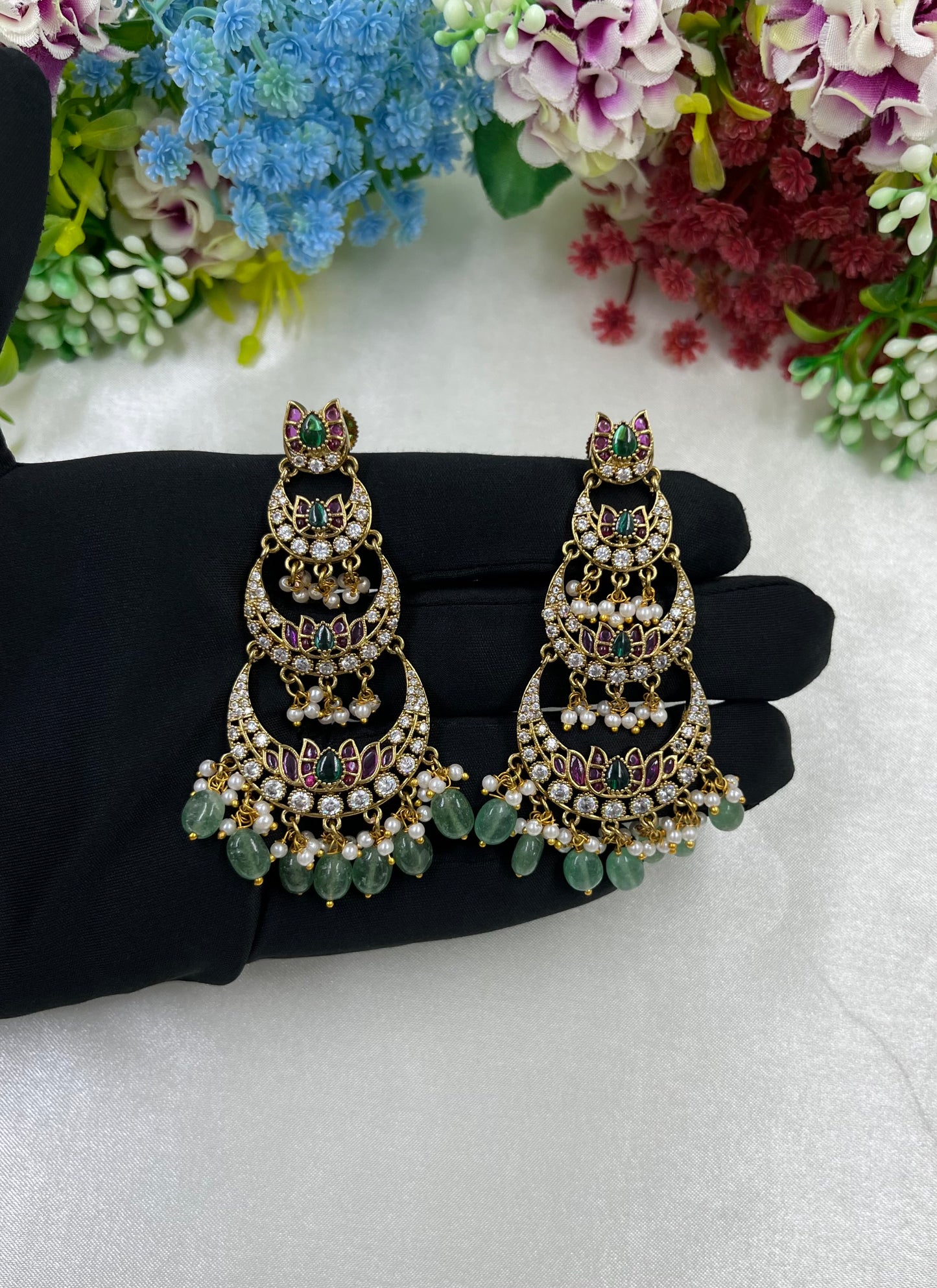 Usha Victorian Kundan Earing