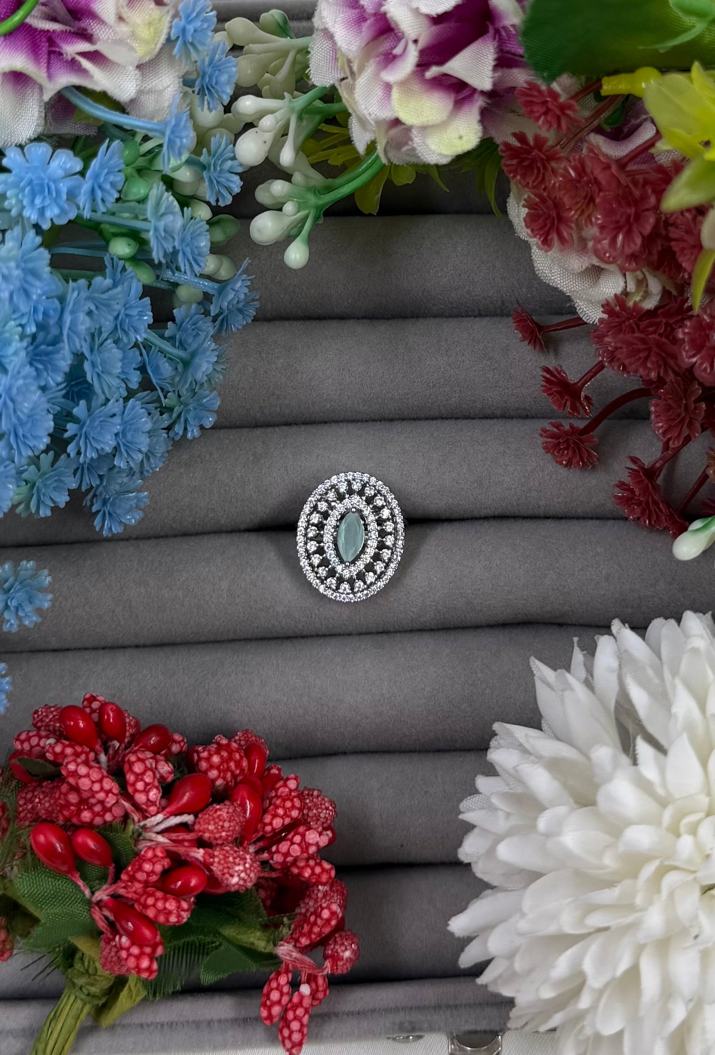 Eloise American Diamond Ring (Adjustable)