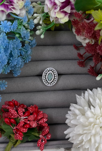 Eloise American Diamond Ring (Adjustable)