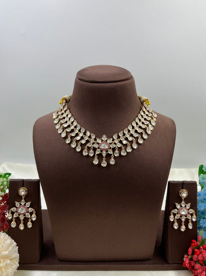 Nuk Moissanite Drop Delicate Necklace