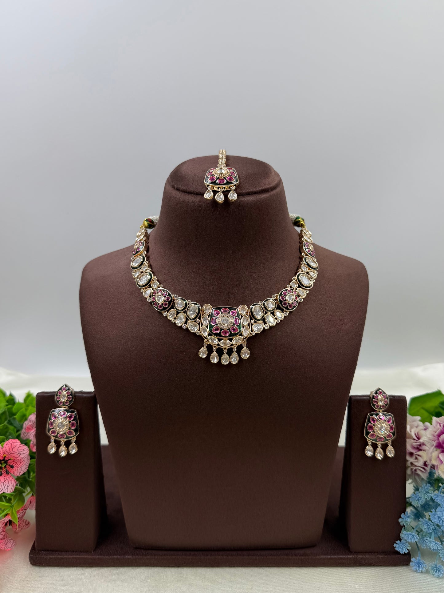 Kavya Moissanite Necklace Set