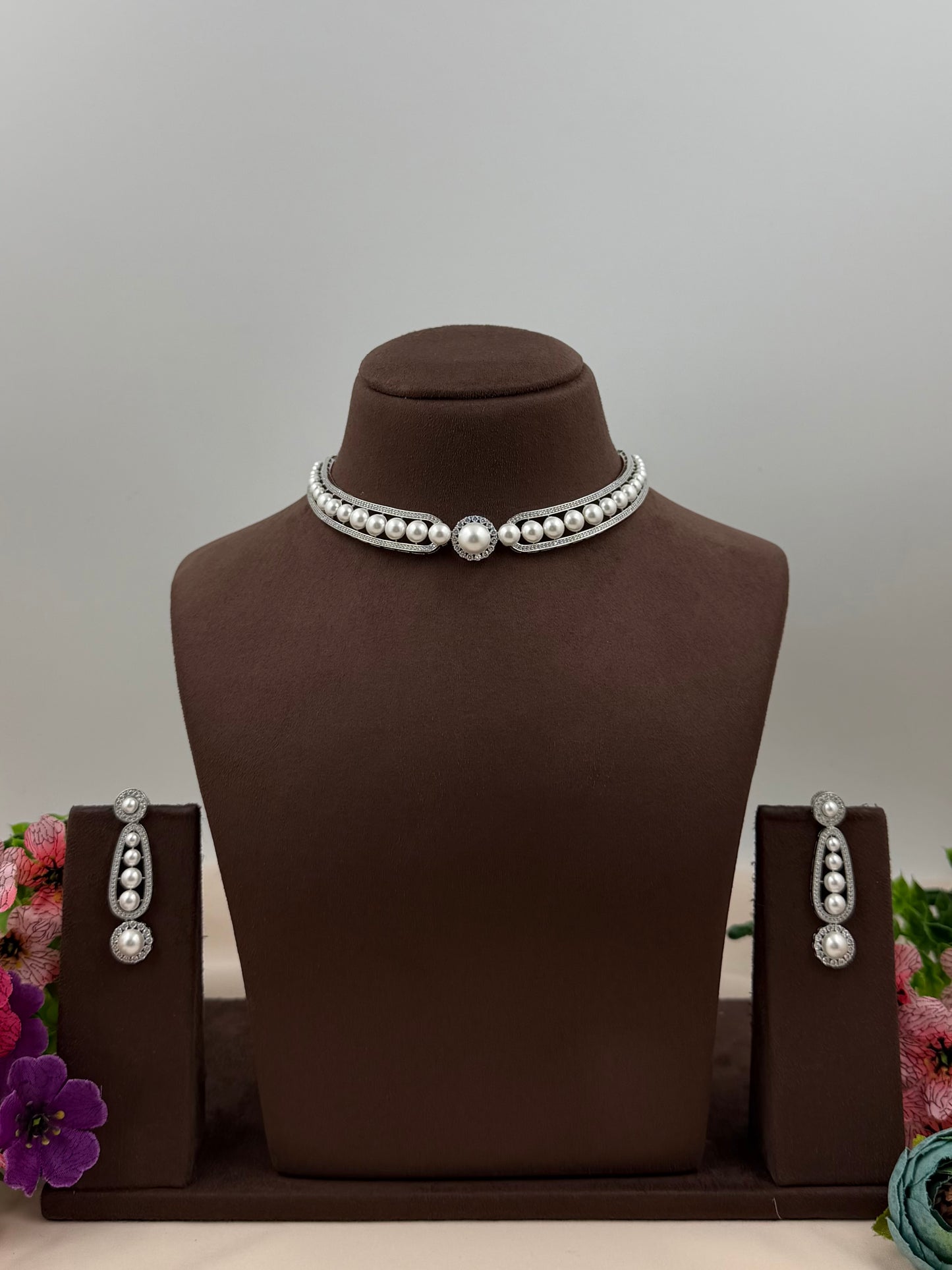 Nitya American Diamond Choker Set