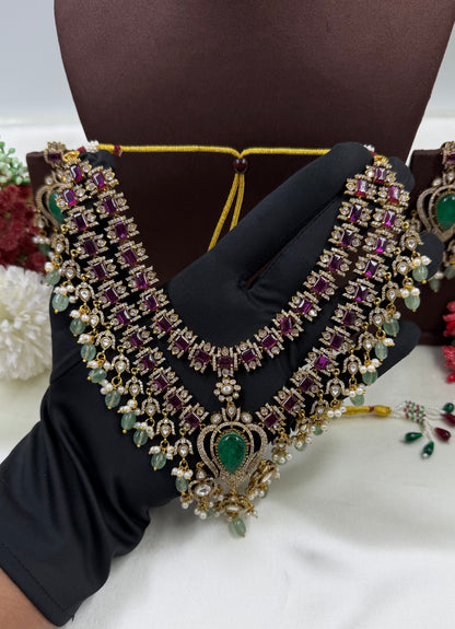 Aditi Victorian Semi Bridal Set